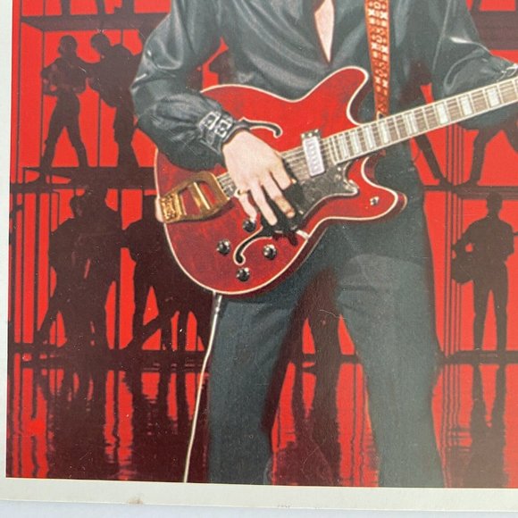 Elvis Red Guitar Collectible Candle Postcard Only Presley Enterprises Vintage - Picture 3 of 6